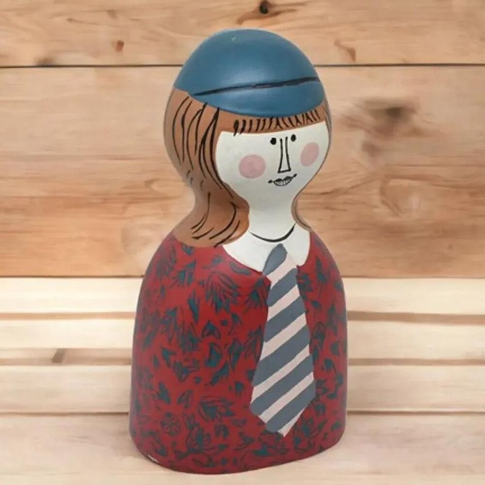 Vintage Gogo Japan Mid Century Girl Bank